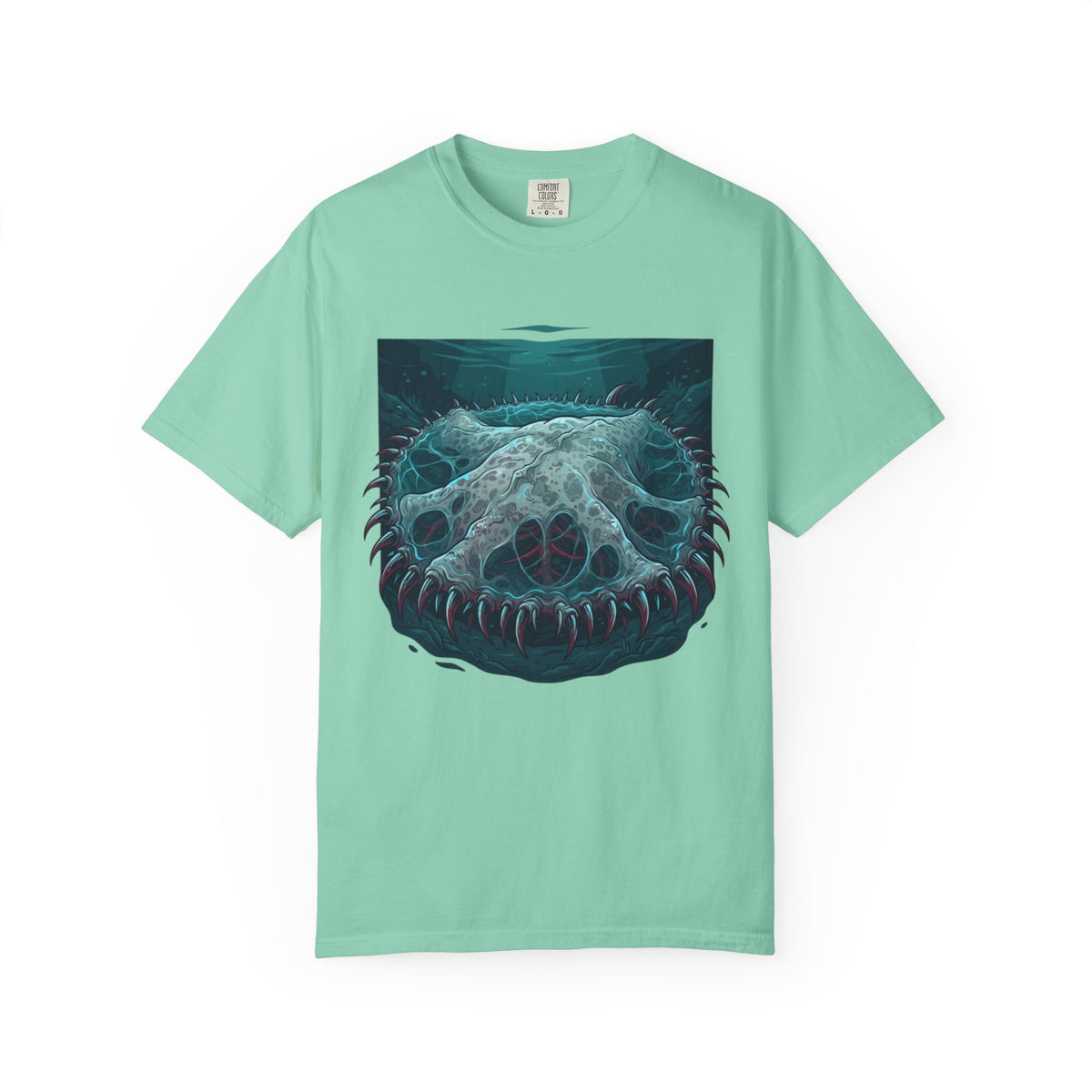 Color: Island Reef | El Cuero-The Hide (South American Folklore) Unisex Garment-Dyed Tee