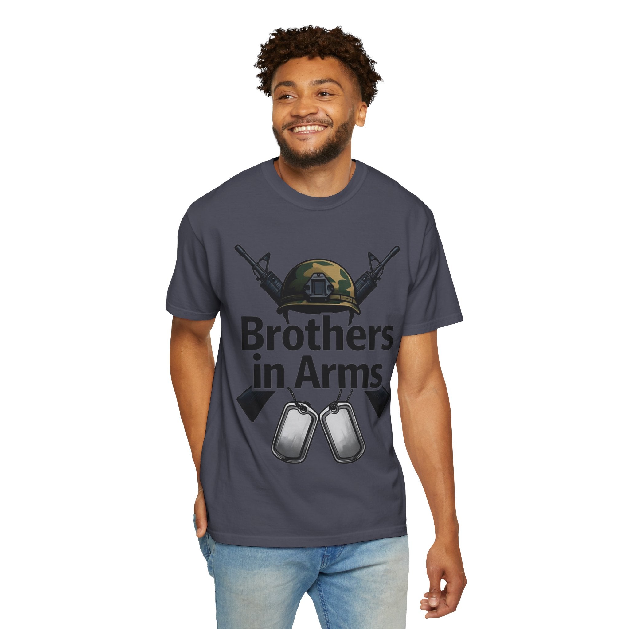"Brothers in Arms" Unisex Garment-Dyed T-shirt