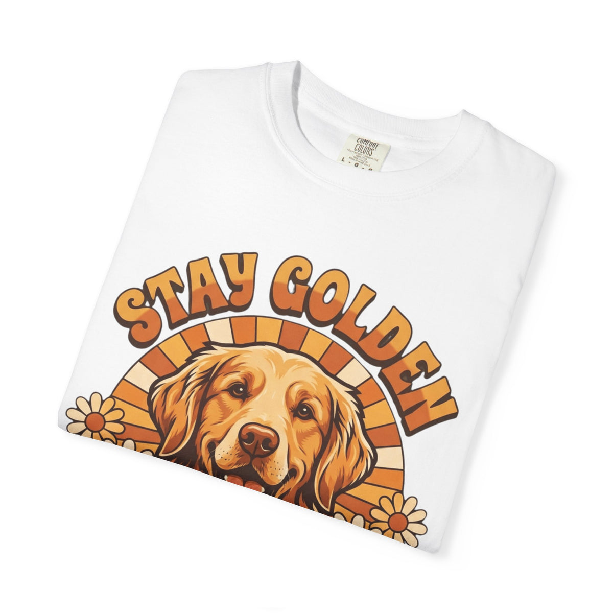 "Stay Golden & Bark On" Unisex Garment-Dyed Tee
