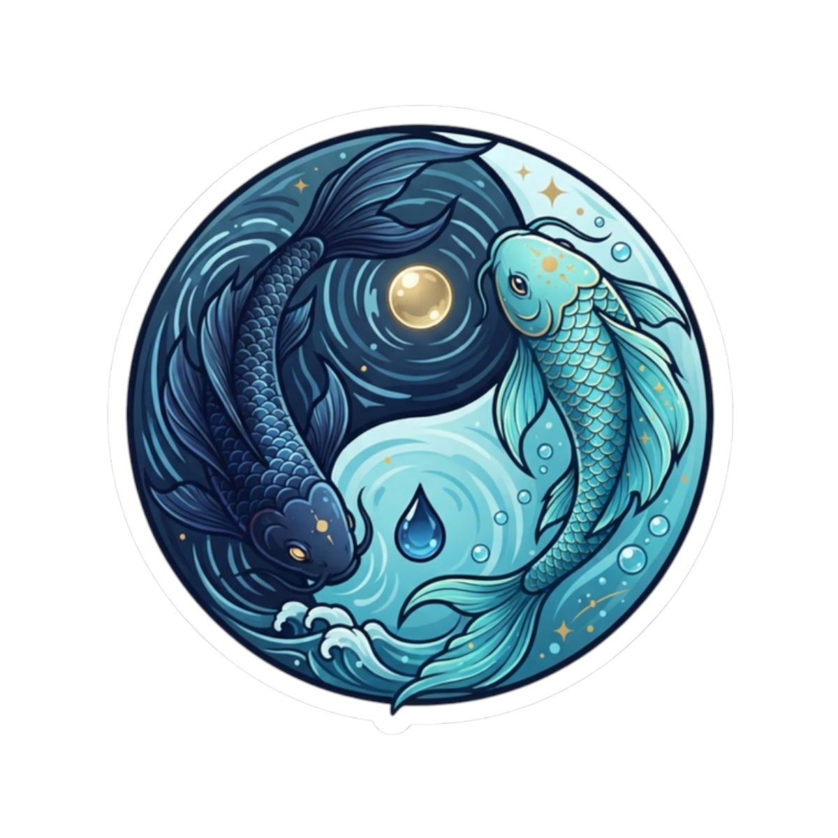 "Yin Yang Pisces" Sticker — Main