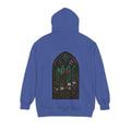 "Stained Glass Floral" Garment-Dyed Hoodie