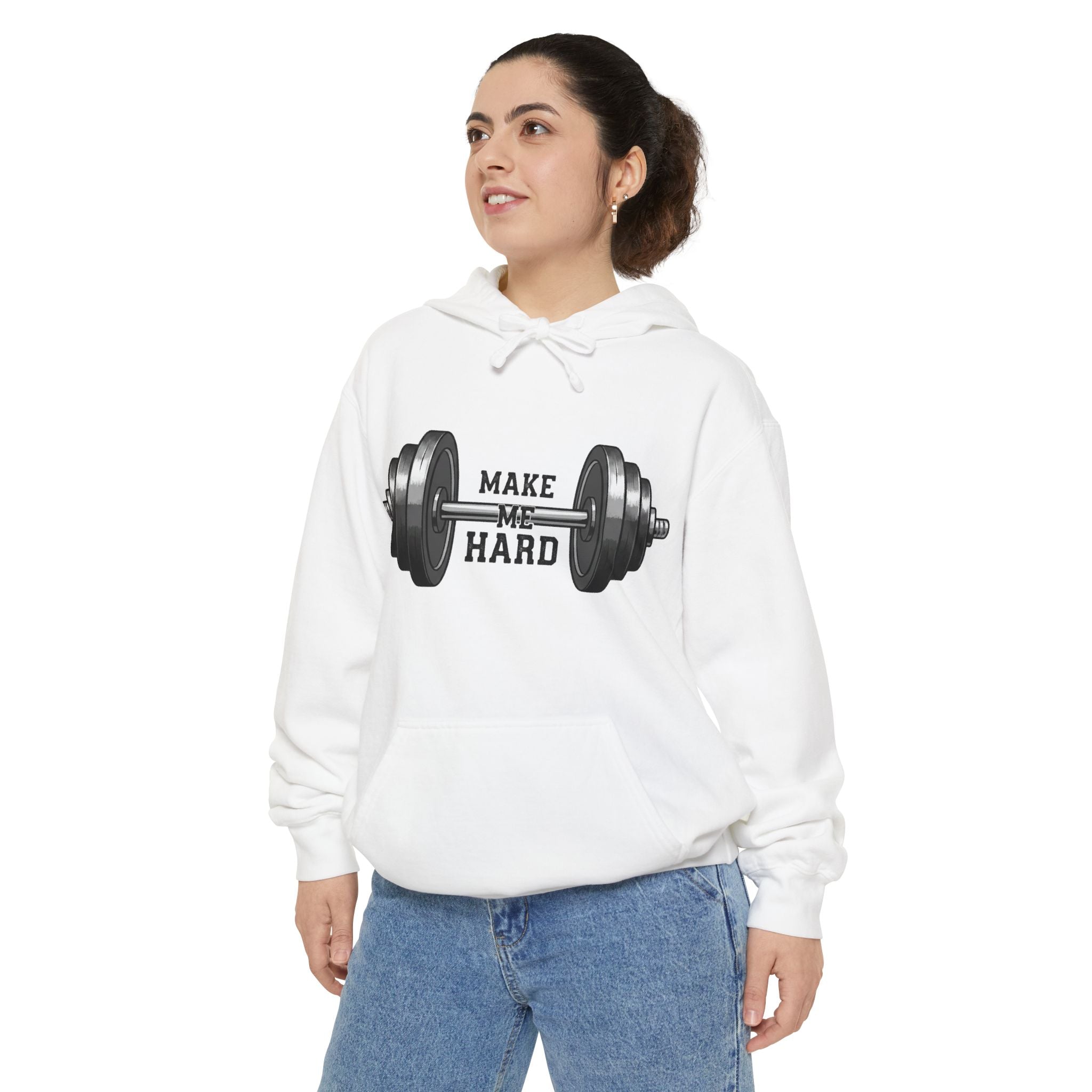 Make Me Hard - Morning Demands | Garment-Dyed Hoodie — AttitudeShirts