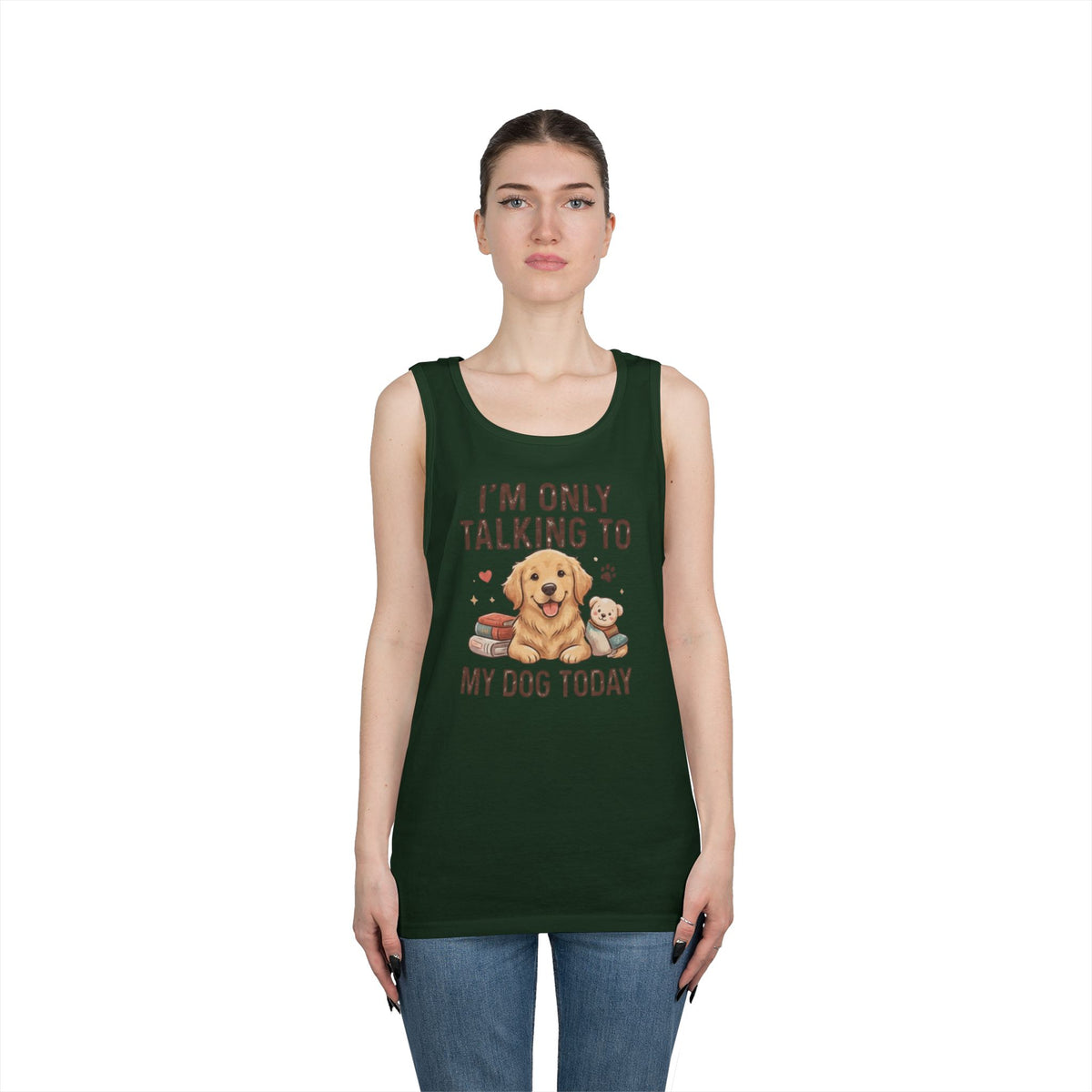 "I'm Only Talking To My Dog Today" Tank Top