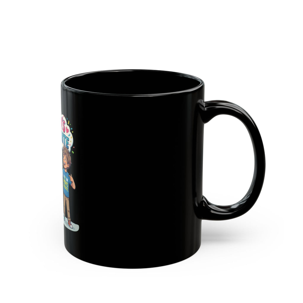 "Mom's Favorite" Black Ceramic Mug