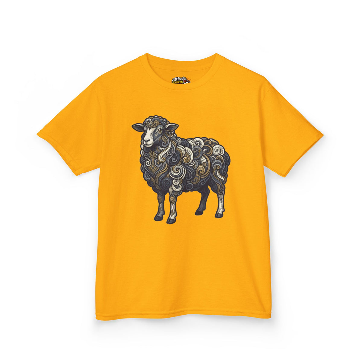 Color: Gold | Barnyard Sheep Kids Tee