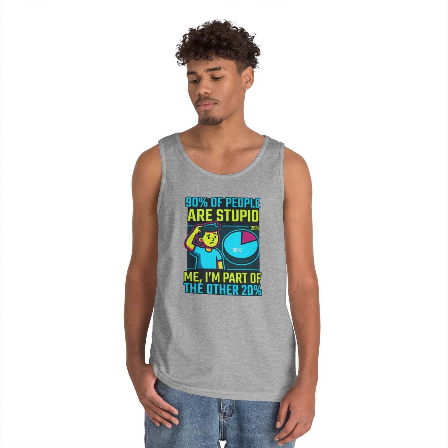 "90% Of People Are Stupid" Tank Top