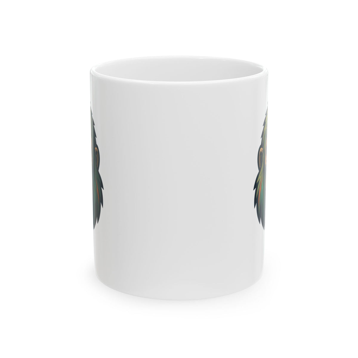 "The Bukit Timah Monkey Man (Singapore)" White Ceramic Mug — Graphic
