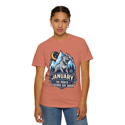 "January Legend" Unisex Garment-Dyed Tee