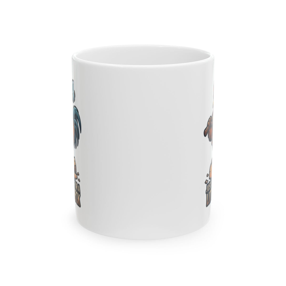 "Looking For A Little Peck" White Ceramic Mug