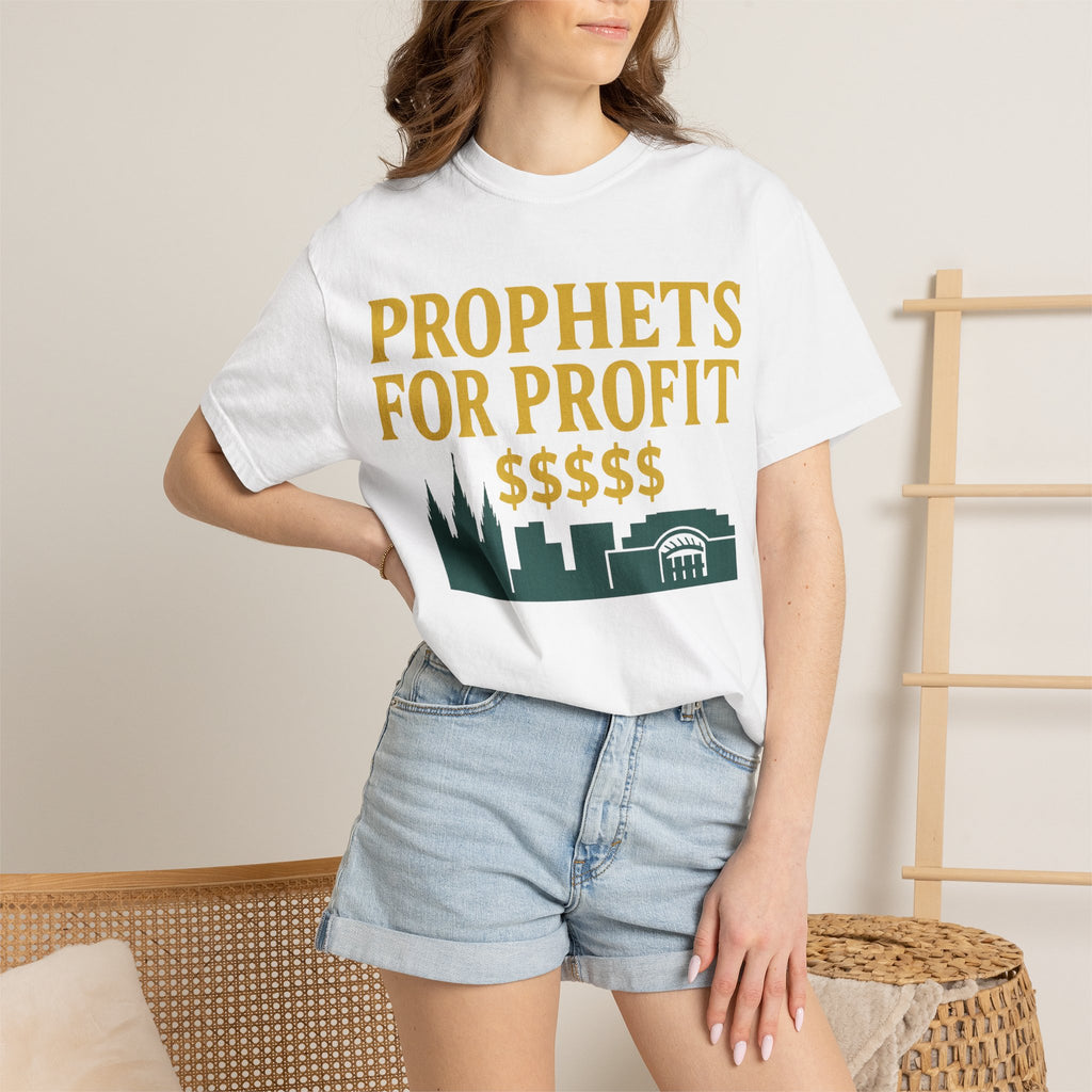 "Prophets for Profit" Unisex Garment-Dyed T-shirt