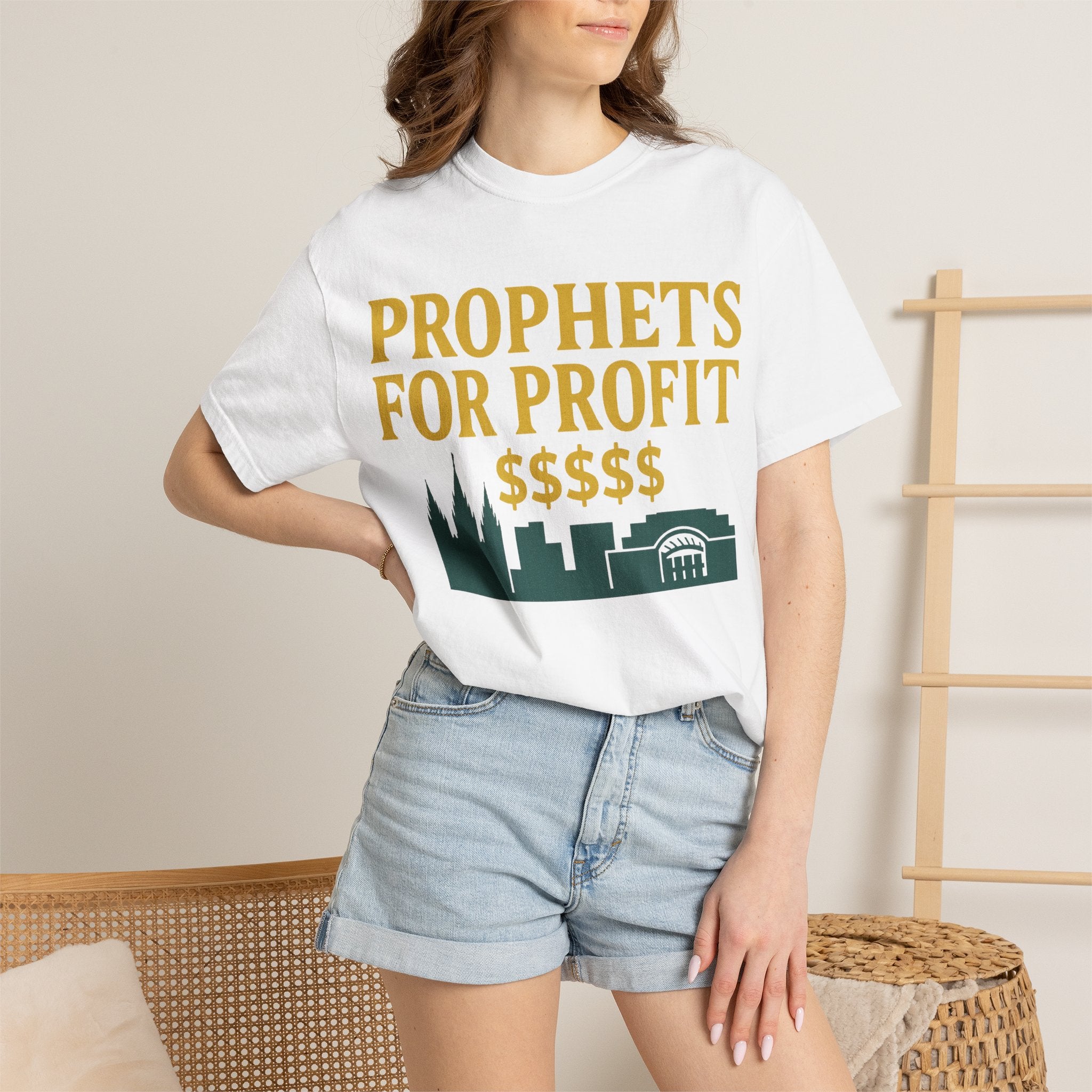 "Prophets for Profit" Unisex Garment-Dyed T-shirt