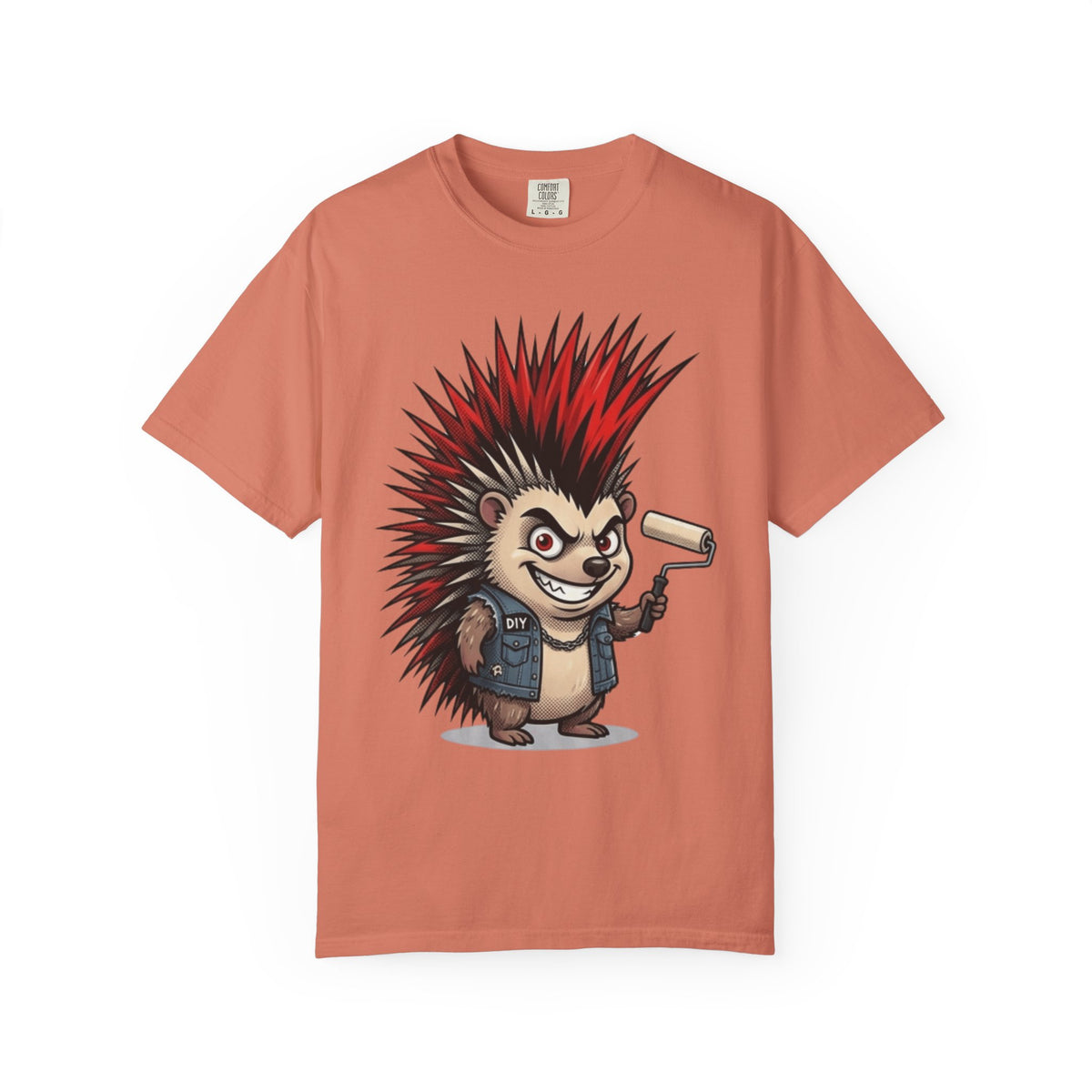 Color: Terracotta | Punkupine Unisex Garment-Dyed Tee