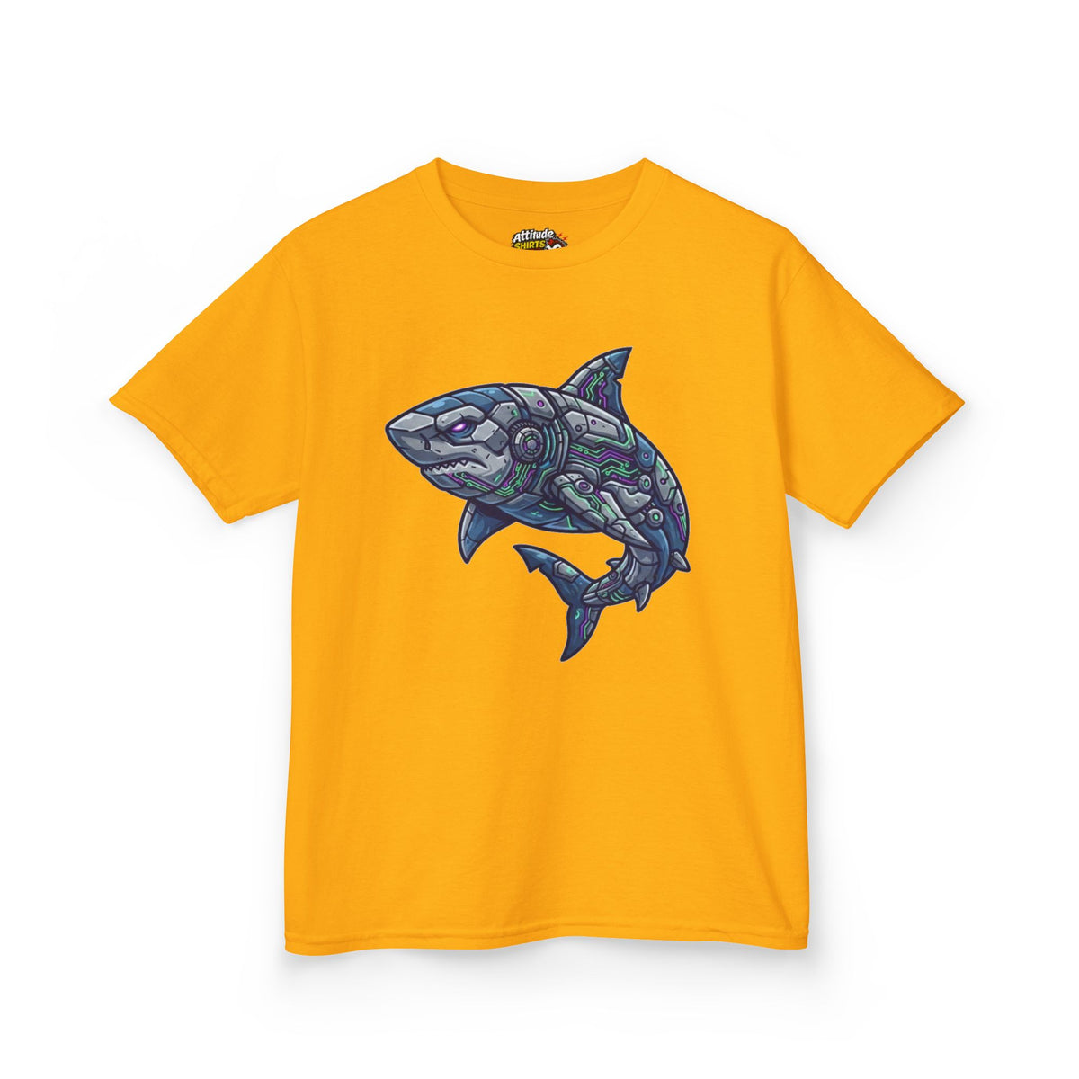 Color: Gold | Cyber Shark Kids Tee