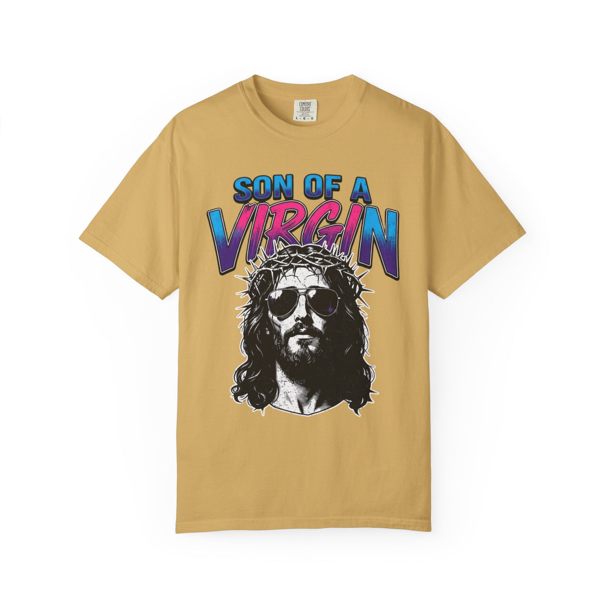 "Good Book Series - Son of A Virgin" Unisex Garment-Dyed Tee