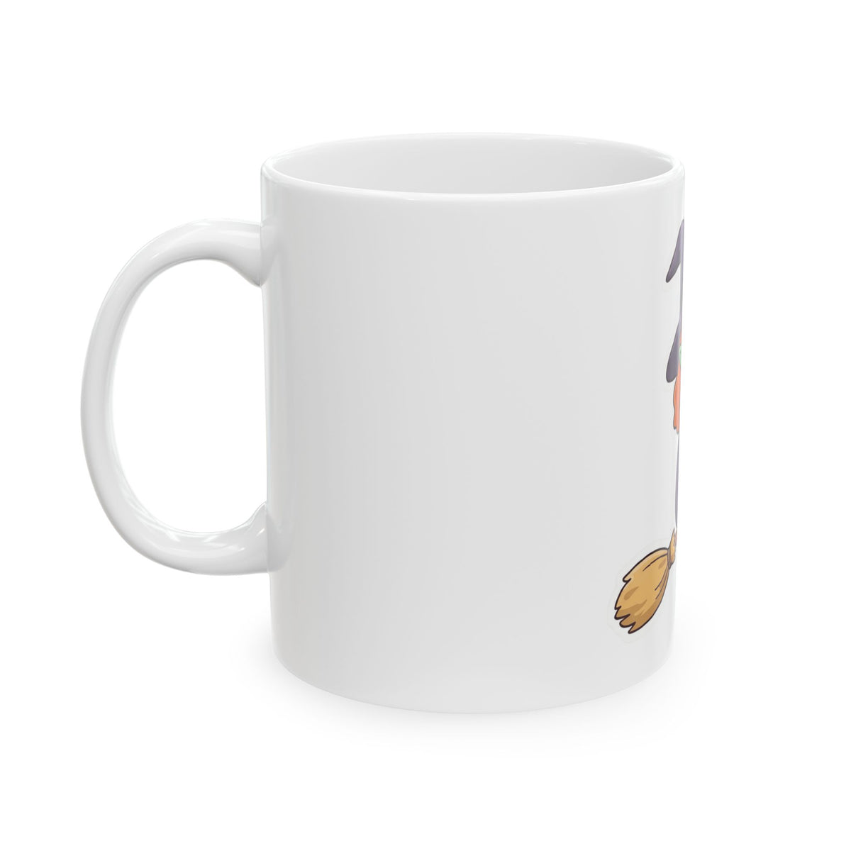 "Witch" White Ceramic Mug