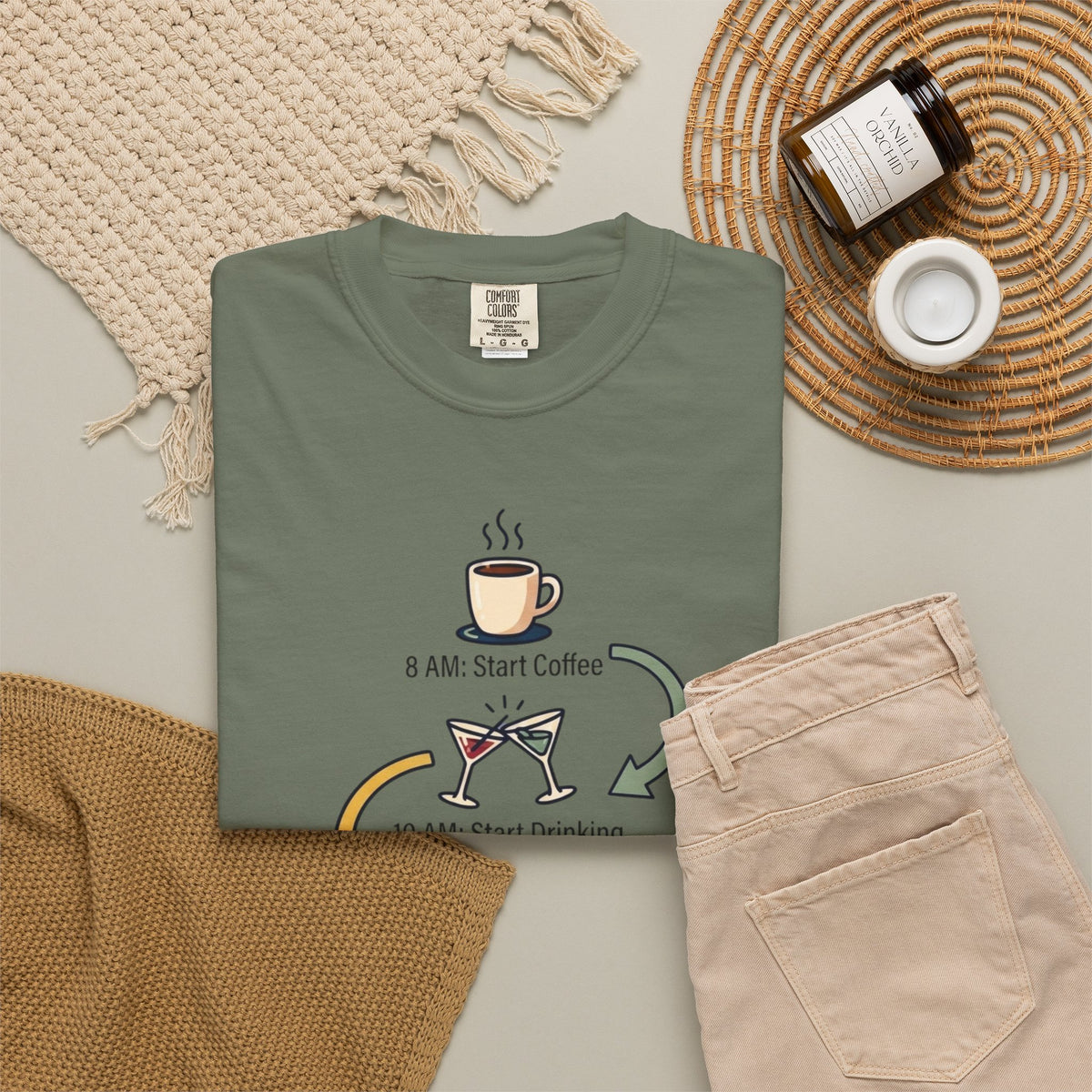 Thanksgiving Regrets Unisex Garment-Dyed Tee