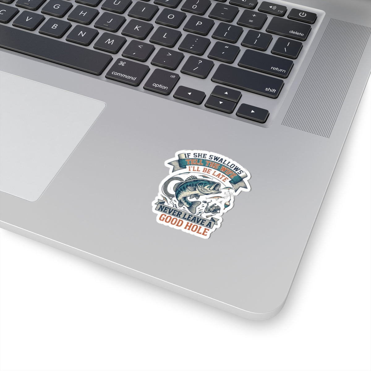 "Never Leave A Good Hole" Sticker — Main