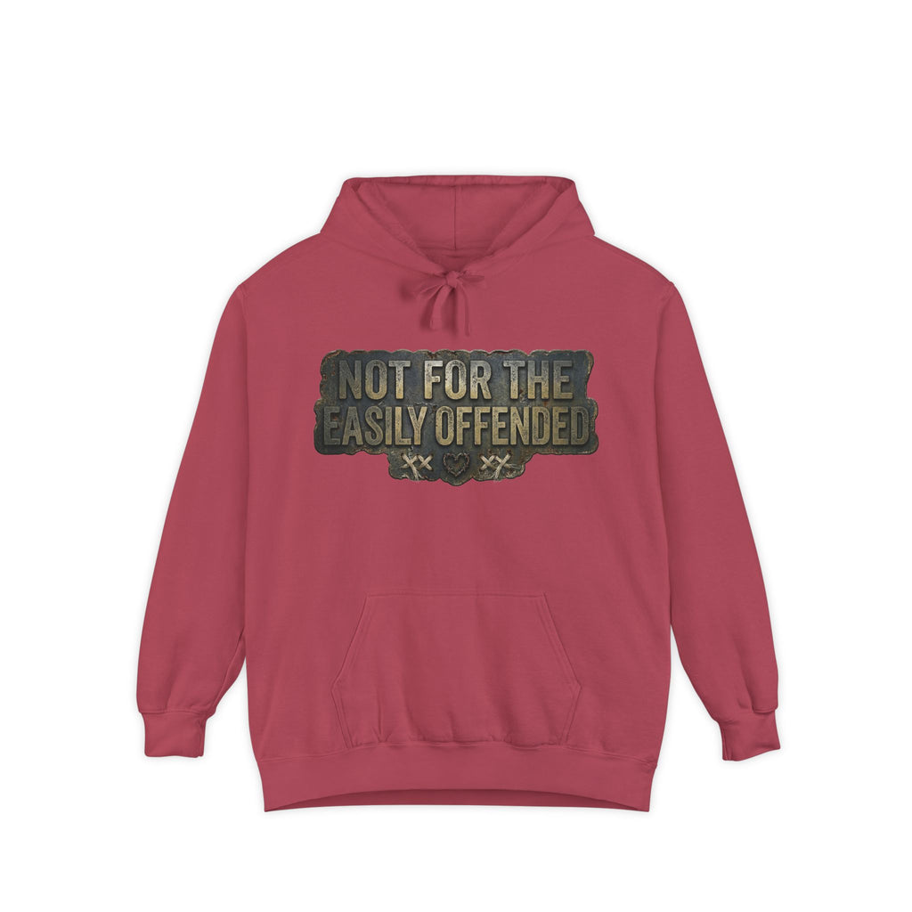 Fair Warning Label | Garment-Dyed Hoodie — AttitudeShirts