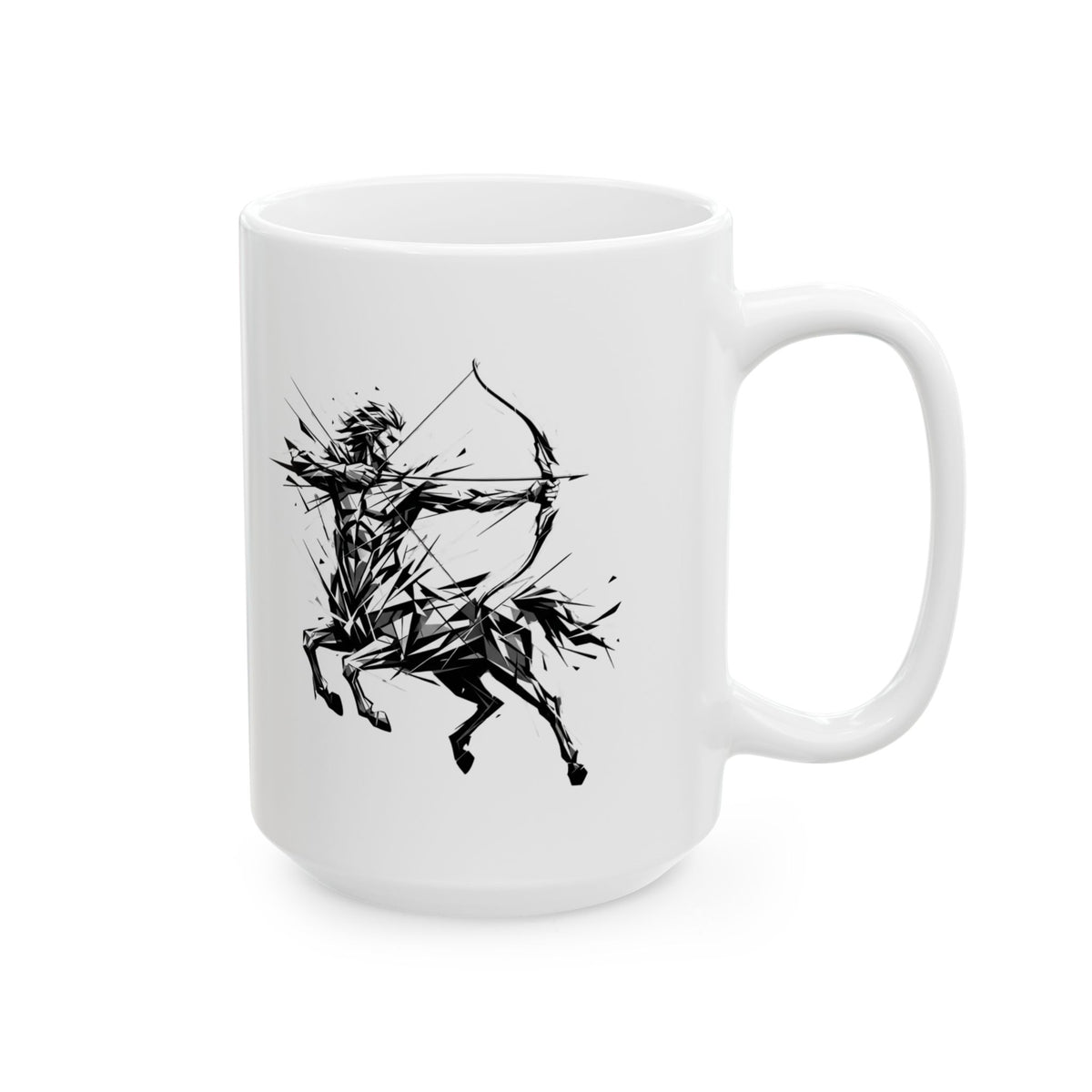 "Sagittarius The Archer Centaur" White Ceramic Mug