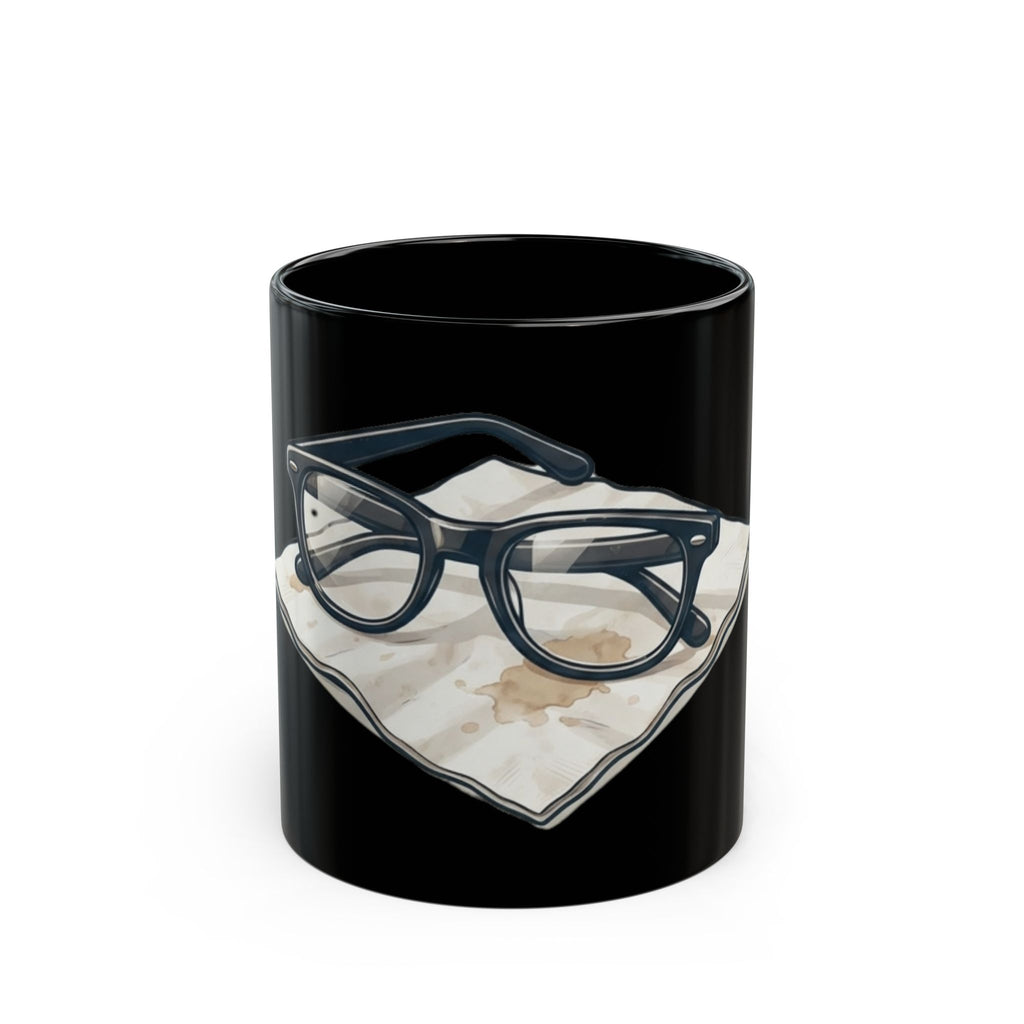 "Alibi Amber Ales" Black Ceramic Mug — Graphic