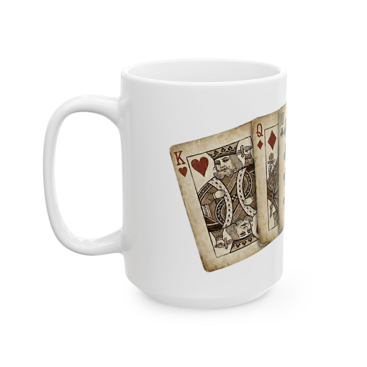 "Strip Poker Professional" White Ceramic Mug — Graphic