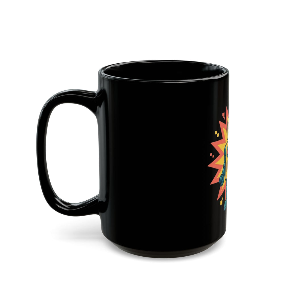 "Toy Robot" Black Ceramic Mug