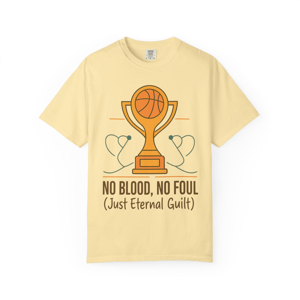 Color: Banana | No Blood, No Foul Unisex Garment-Dyed T-shirt