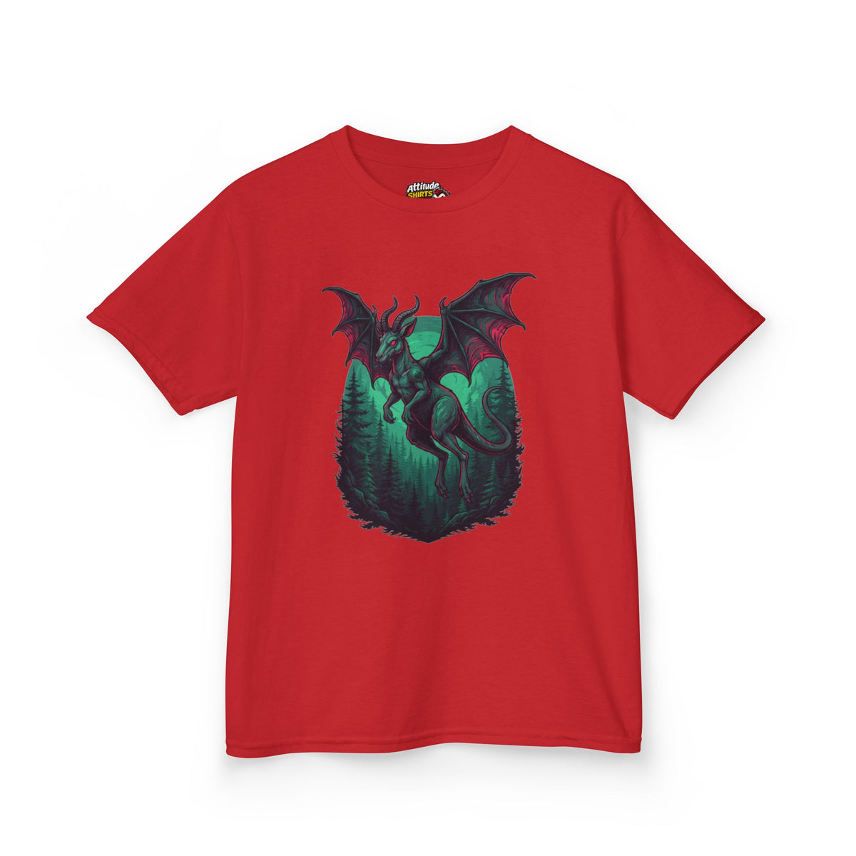 Color: Red | The Jersey Devil (New Jersey, USA) Kids Tee
