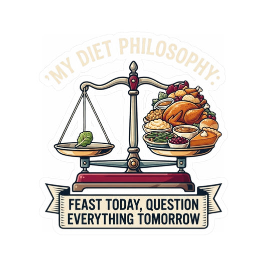 "My Diet Philosophy" Sticker — Main