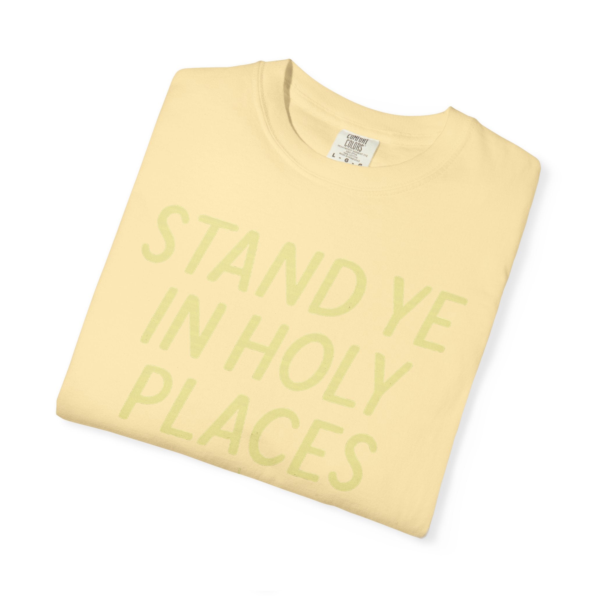 "Stand in Holy Places" Unisex Garment-Dyed T-shirt