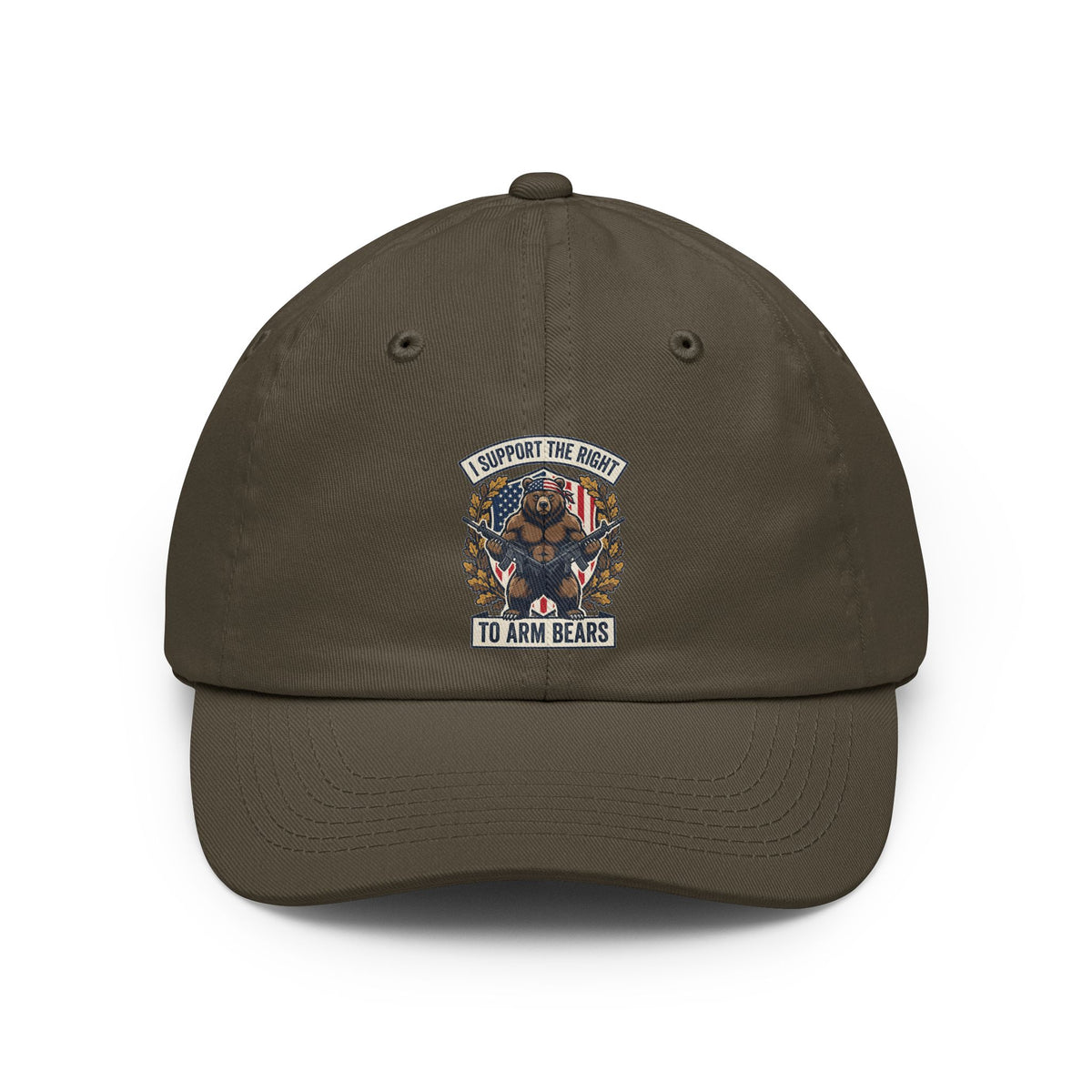 Color: Olive | Right to Arm Bears Cap