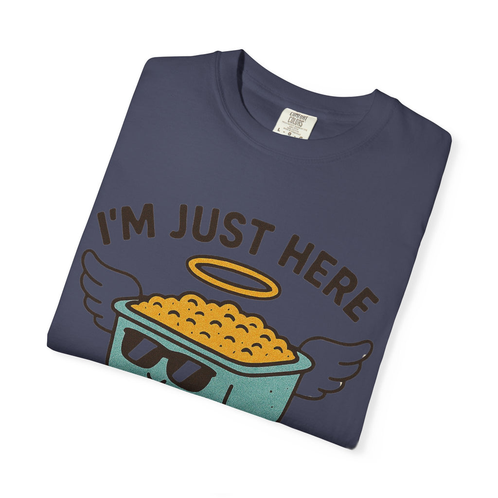 "I'm Just Here for the Funeral Potatoes"  Unisex Garment-Dyed T-shirt