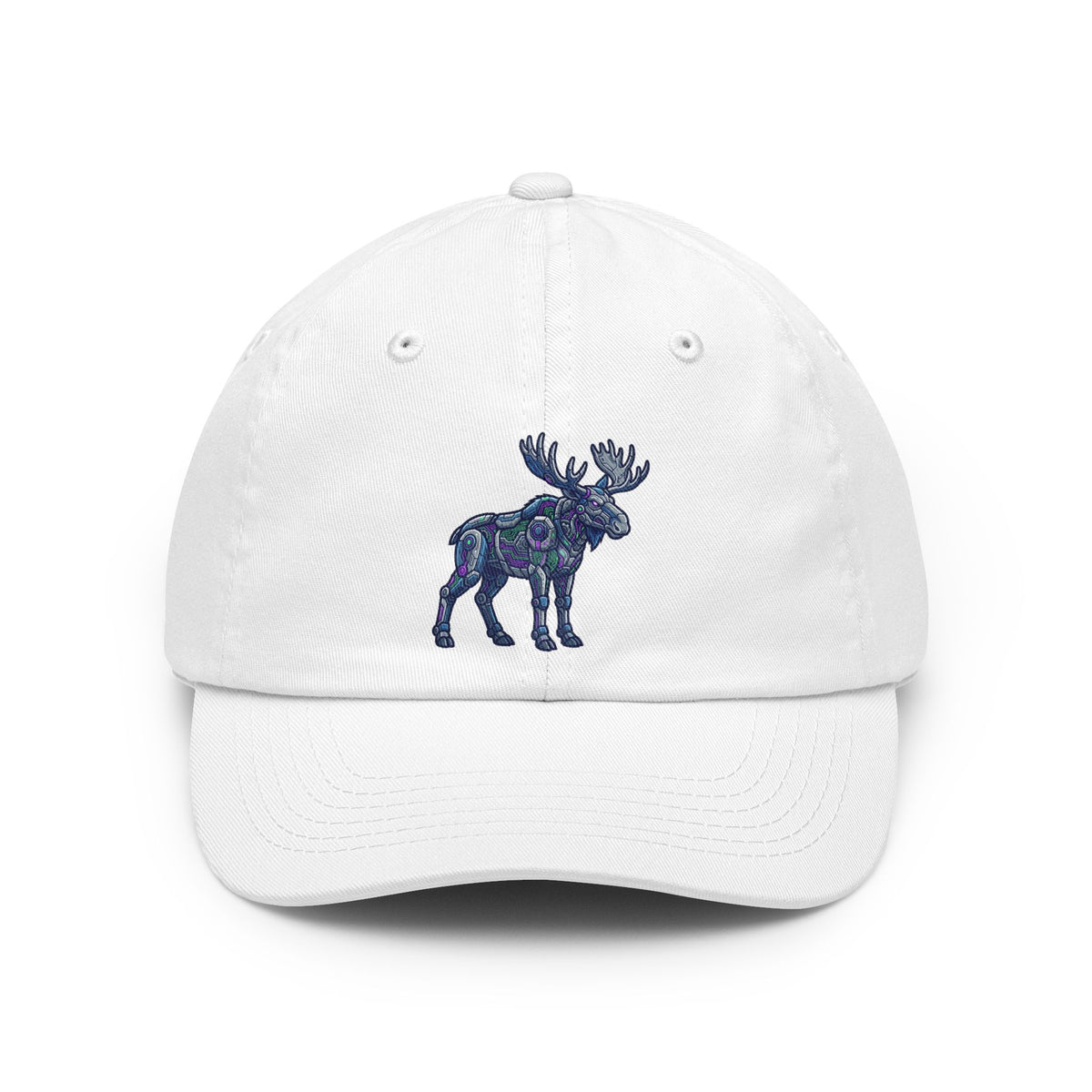 Color: White | Cyber Moose Dad Hat