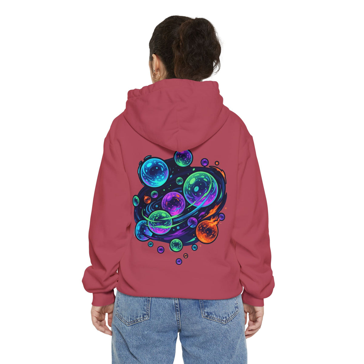 Color: Crimson | MinMin Lights (Australian Folklore) Garment-Dyed Hoodie