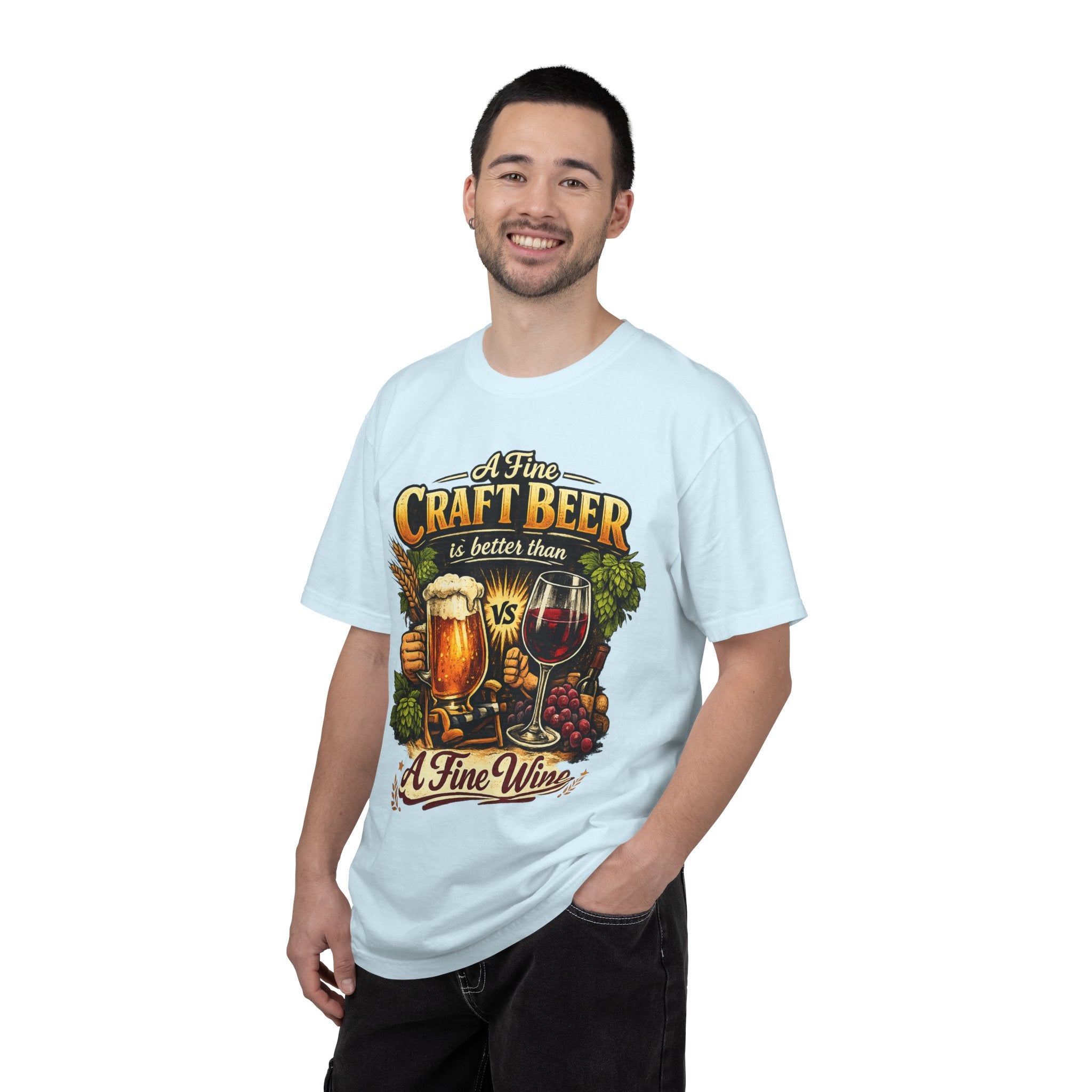 "Craft Beer Better Than Wine" Unisex Garment-Dyed Tee