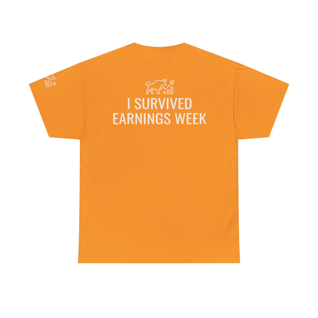 "I Survied Earnings Week" Premium Graphic Tee