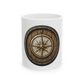 "Barrel & Compass Brewing" White Ceramic Mug — Graphic