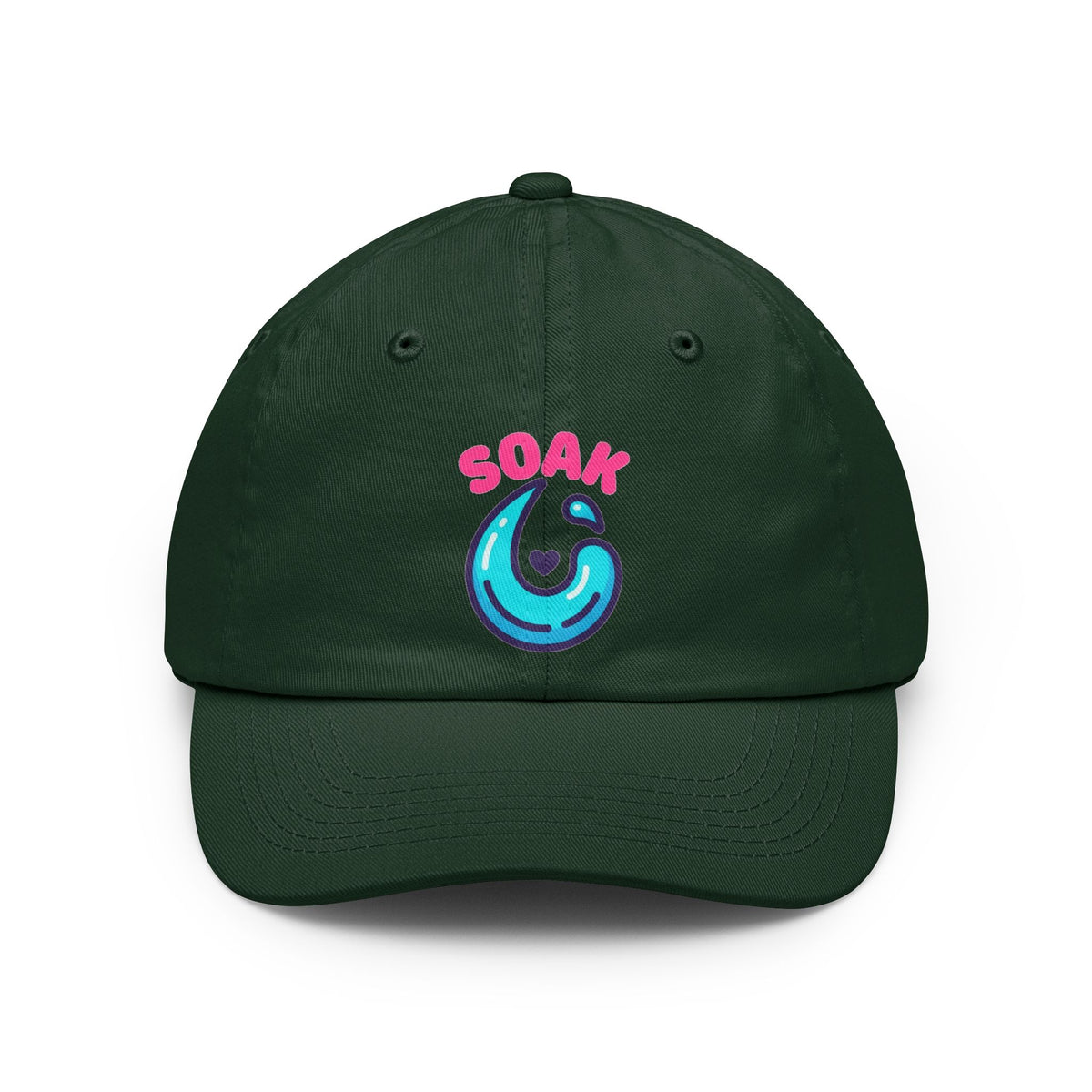 Color: Forest Green | Soaking Makes Me Wet Dad Hat — Graphic