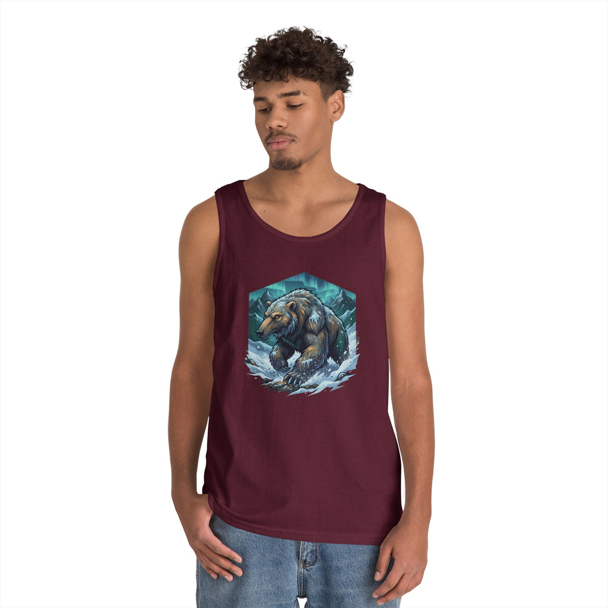 Color: Maroon | Alioat (Siberian Folklore) Tank Top