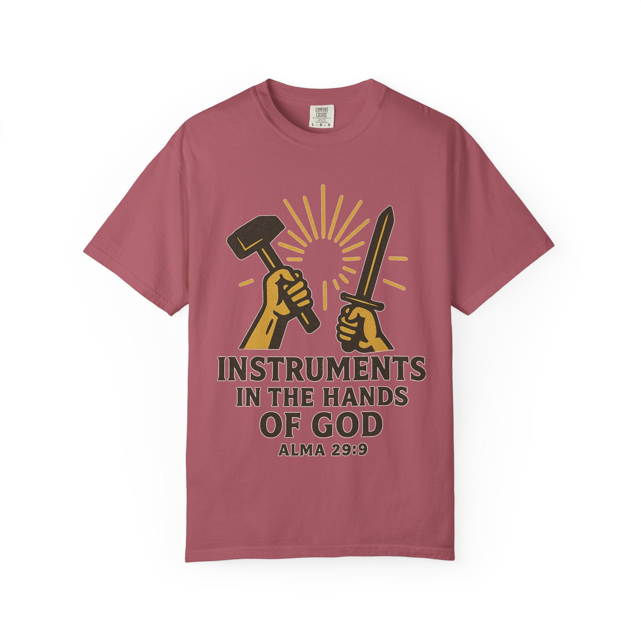 "Instruments in the Hands of God" Unisex Garment-Dyed T-shirt