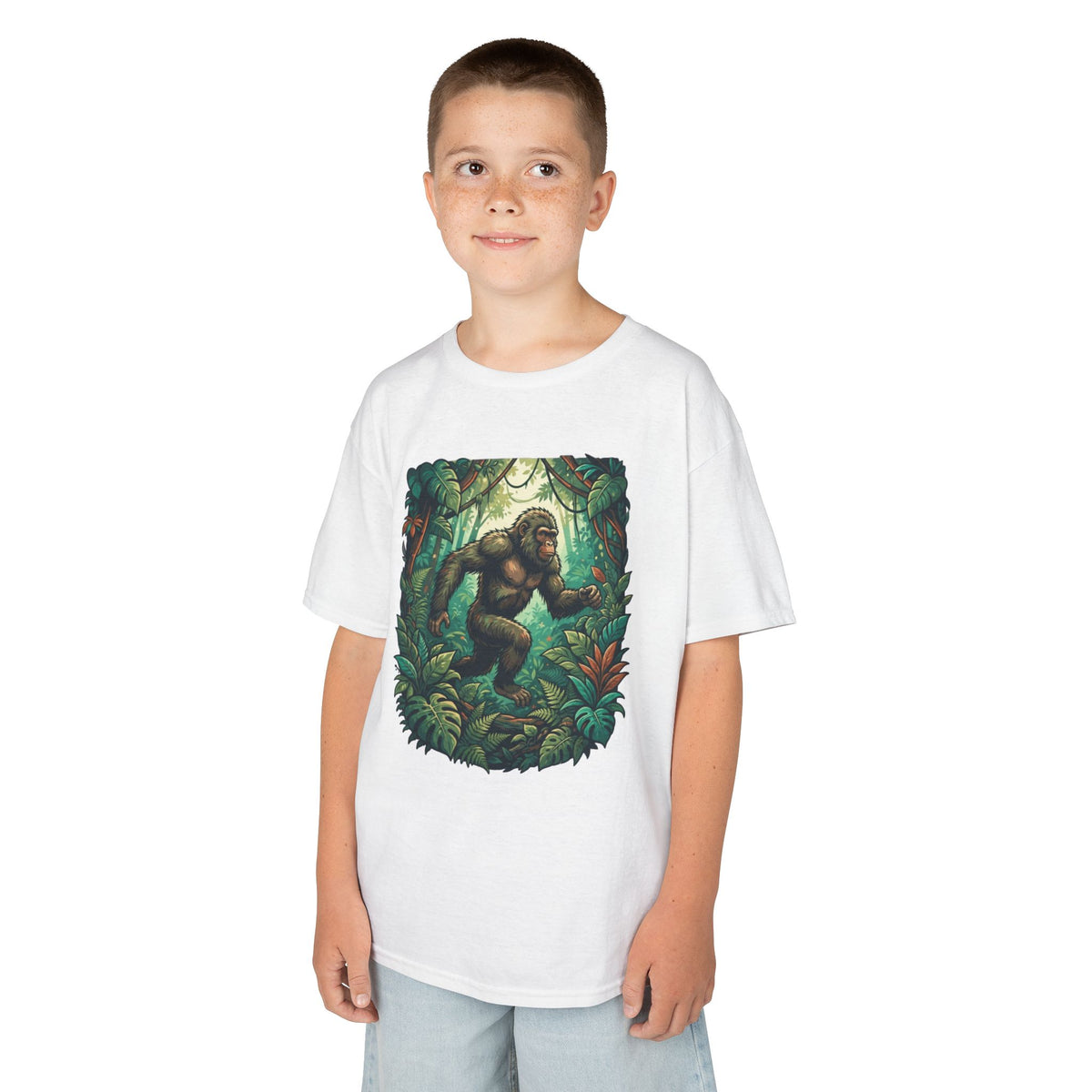 Color: White | The Bukit Timah Monkey Man (Singapore) Kids Tee