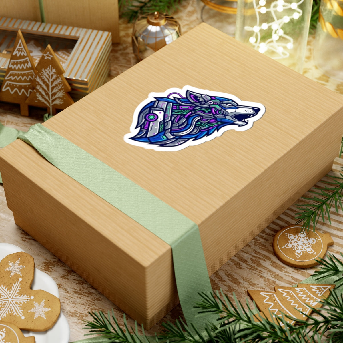 "Cyber Wolf" Sticker — Main