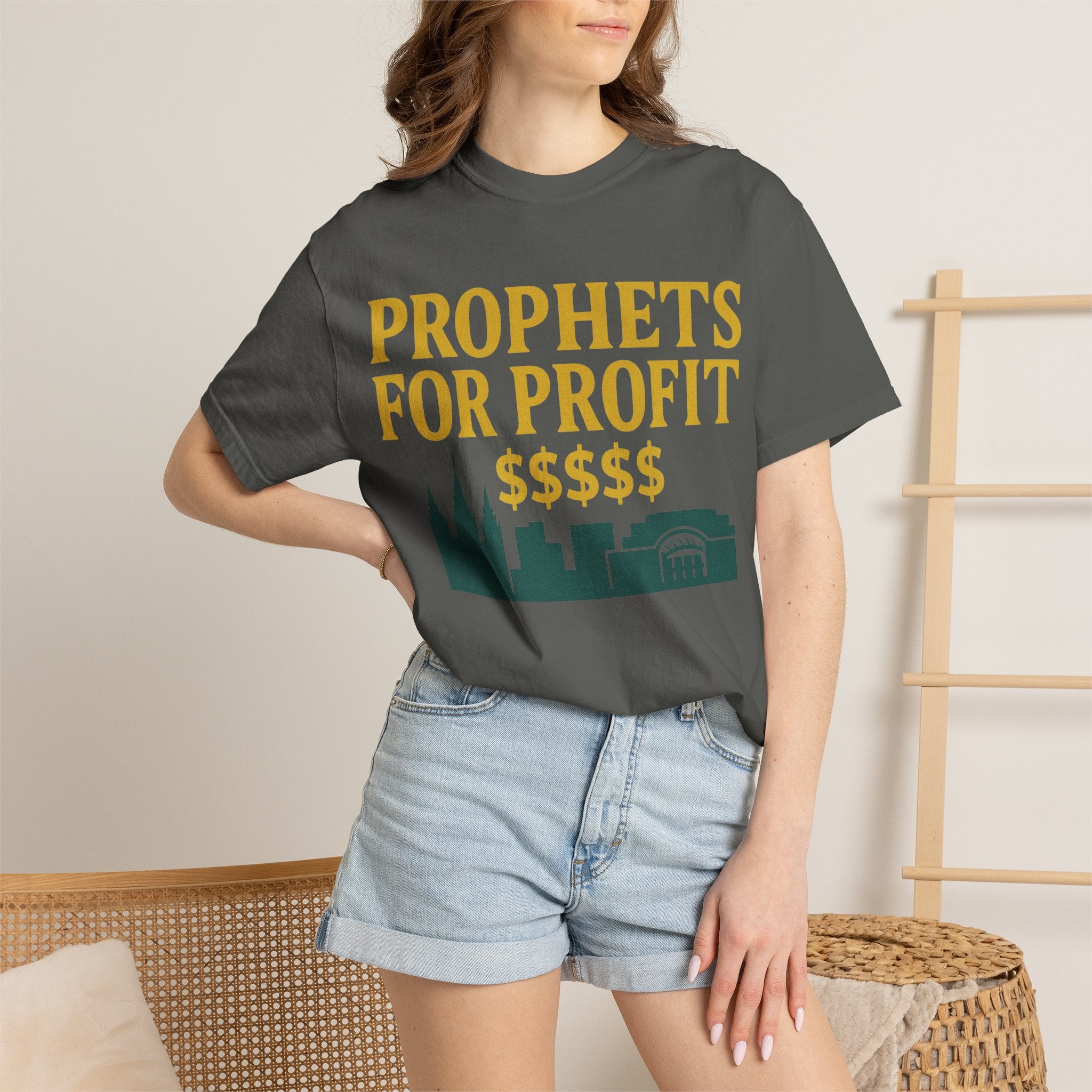 "Prophets for Profit" Unisex Garment-Dyed T-shirt
