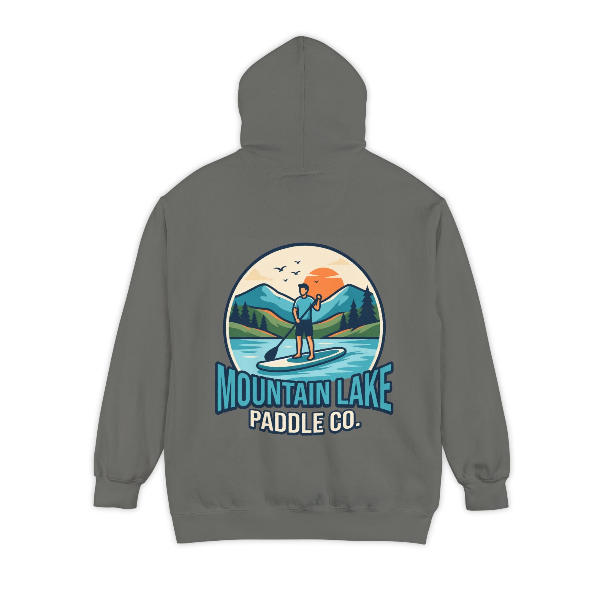 "Mountain Lake Paddle Board" Garment-Dyed Hoodie
