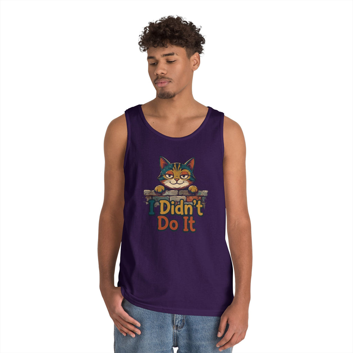 Color: Purple | I Didn't Do It Tank Top