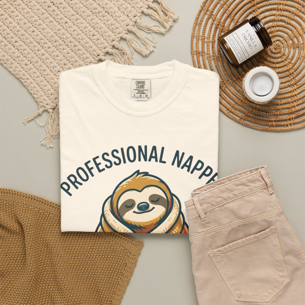 "Professional Napper" Unisex Garment-Dyed Tee