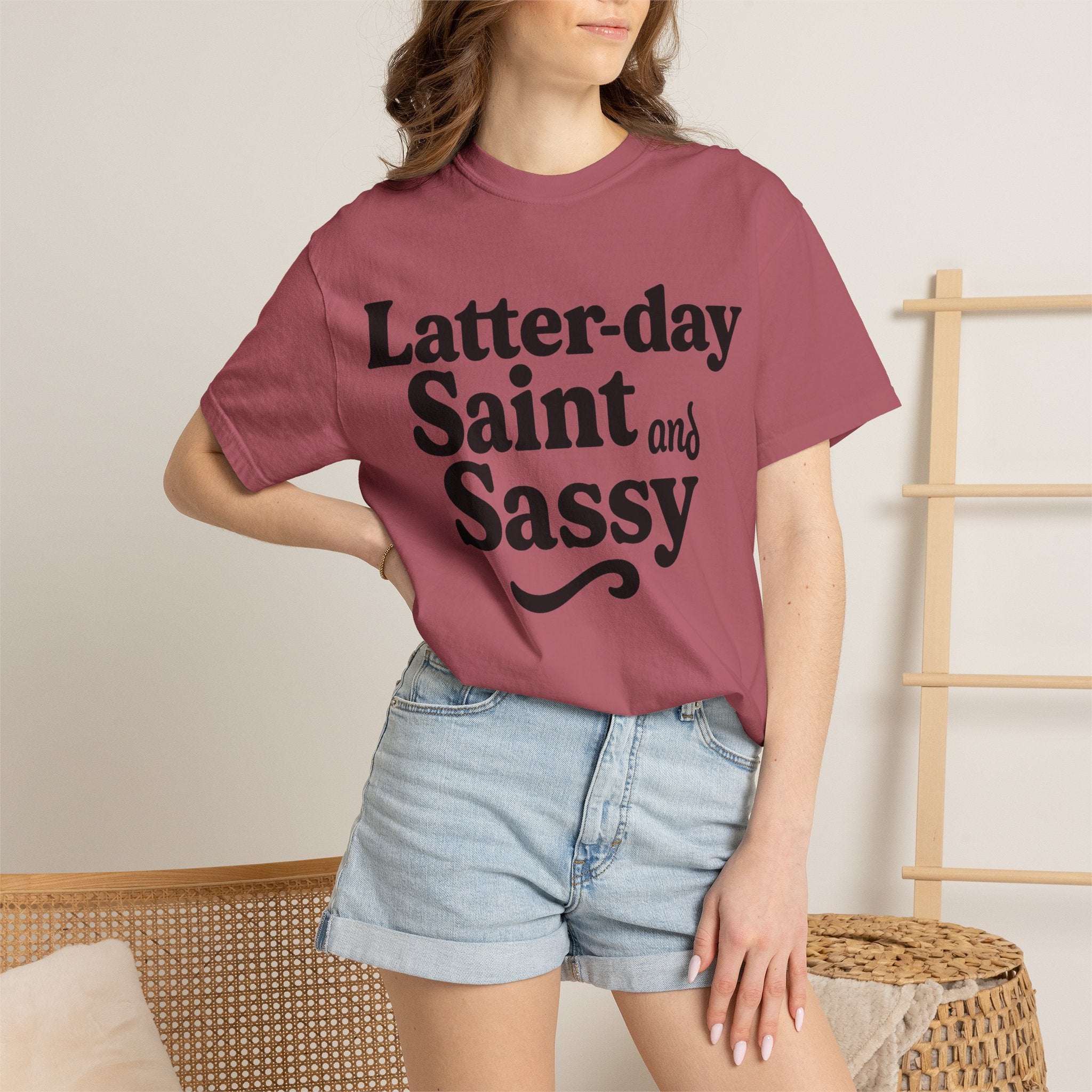 "Latter-day Saint and Sassy" Unisex Garment-Dyed T-shirt