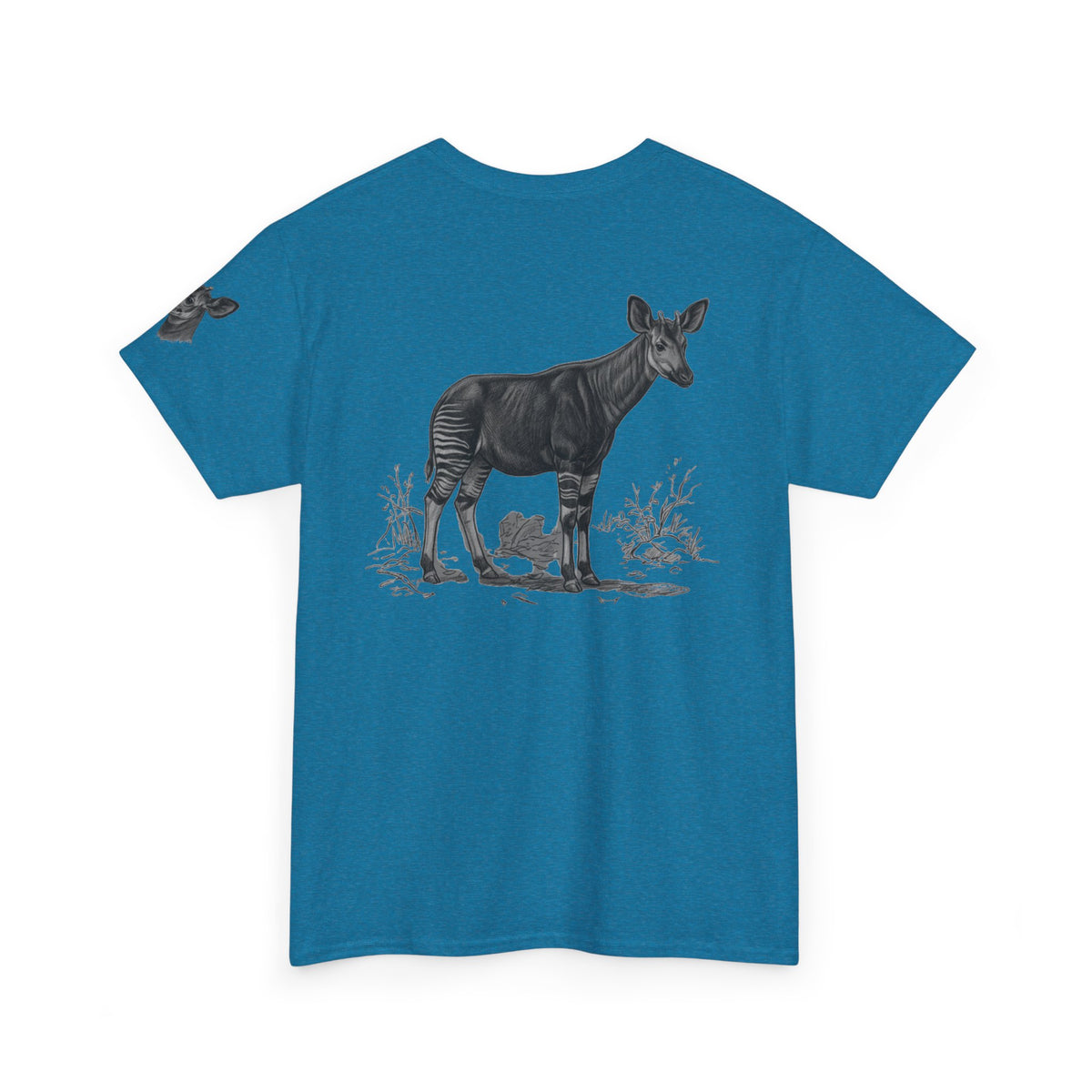 "Pencil Sketch Art Okapi" Premium Graphic Tee