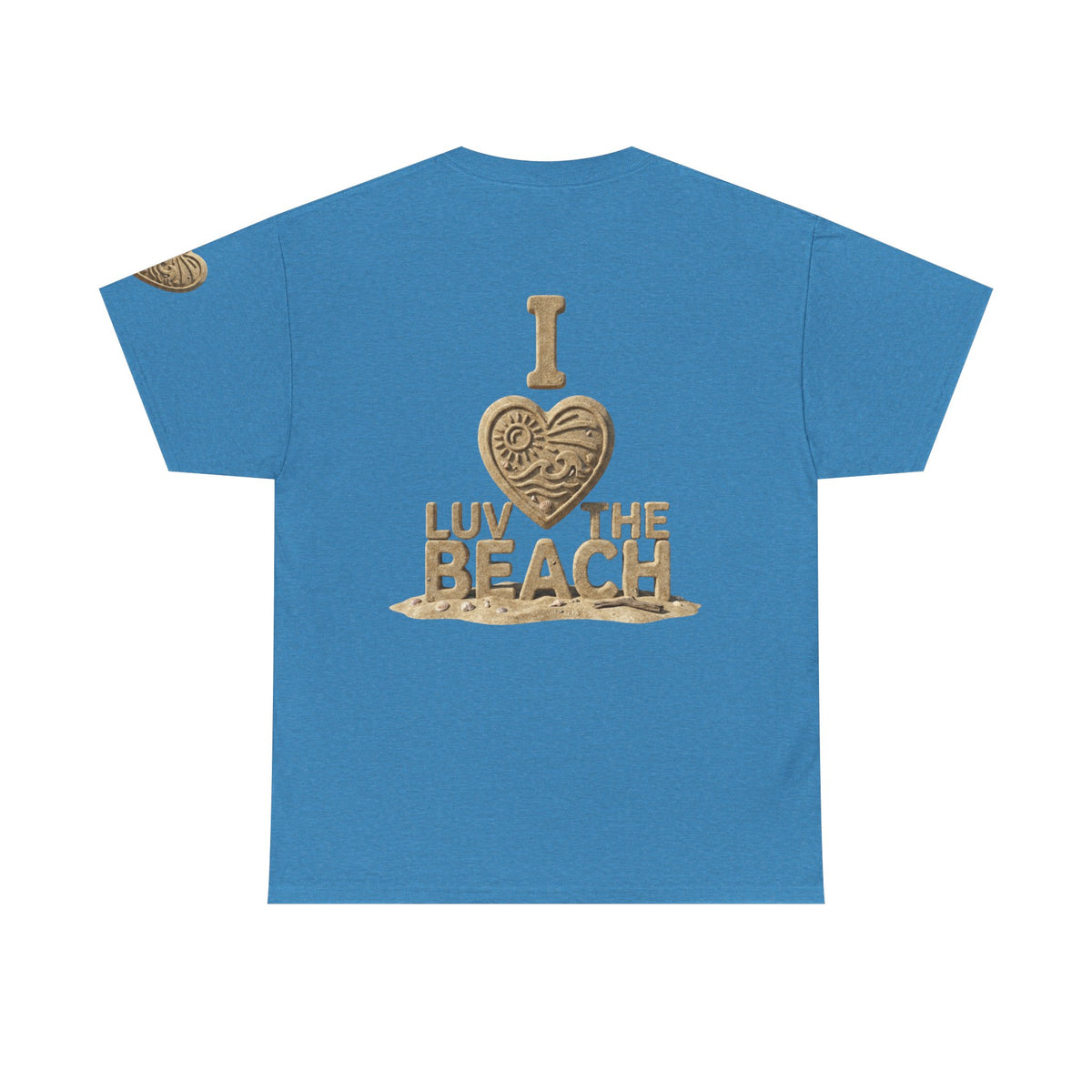Color: Heather Sapphire | I Luv The Beach Premium Graphic Tee