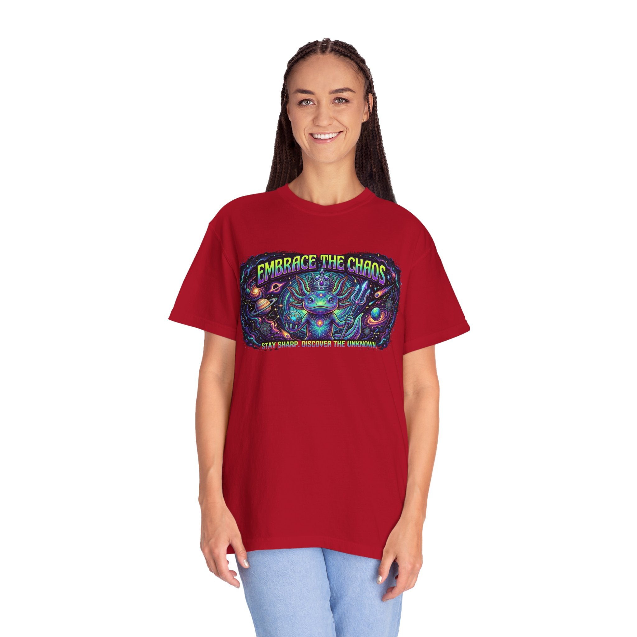 "Embrace the Chaos" Unisex Garment-Dyed Tee